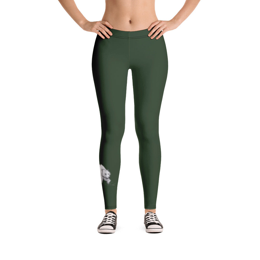 Bright Green Watercolor Full Length Leggings w/ Pockets – Sarah Bears Beary  Charming Boutique