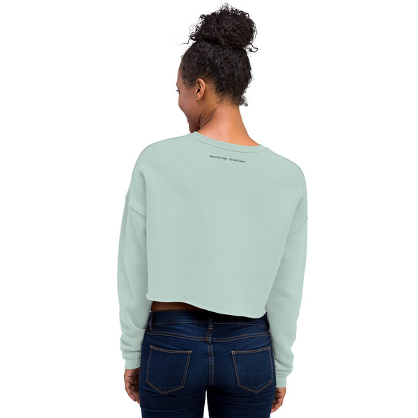 Cropped on sale blue sweatshirt